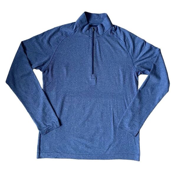 Lululemon Swiftly Tech Mens Shirt M Active Long Sleeve Pullover Workout Blue - Picture 1 of 11